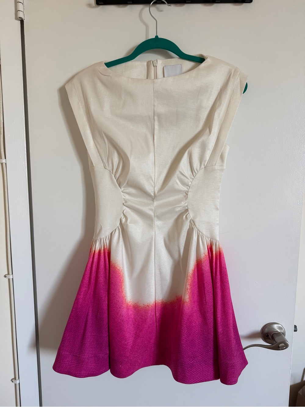 Acler Emery White & Pink Ombre Fit-and-Flare Dress - Picture 2 of 4